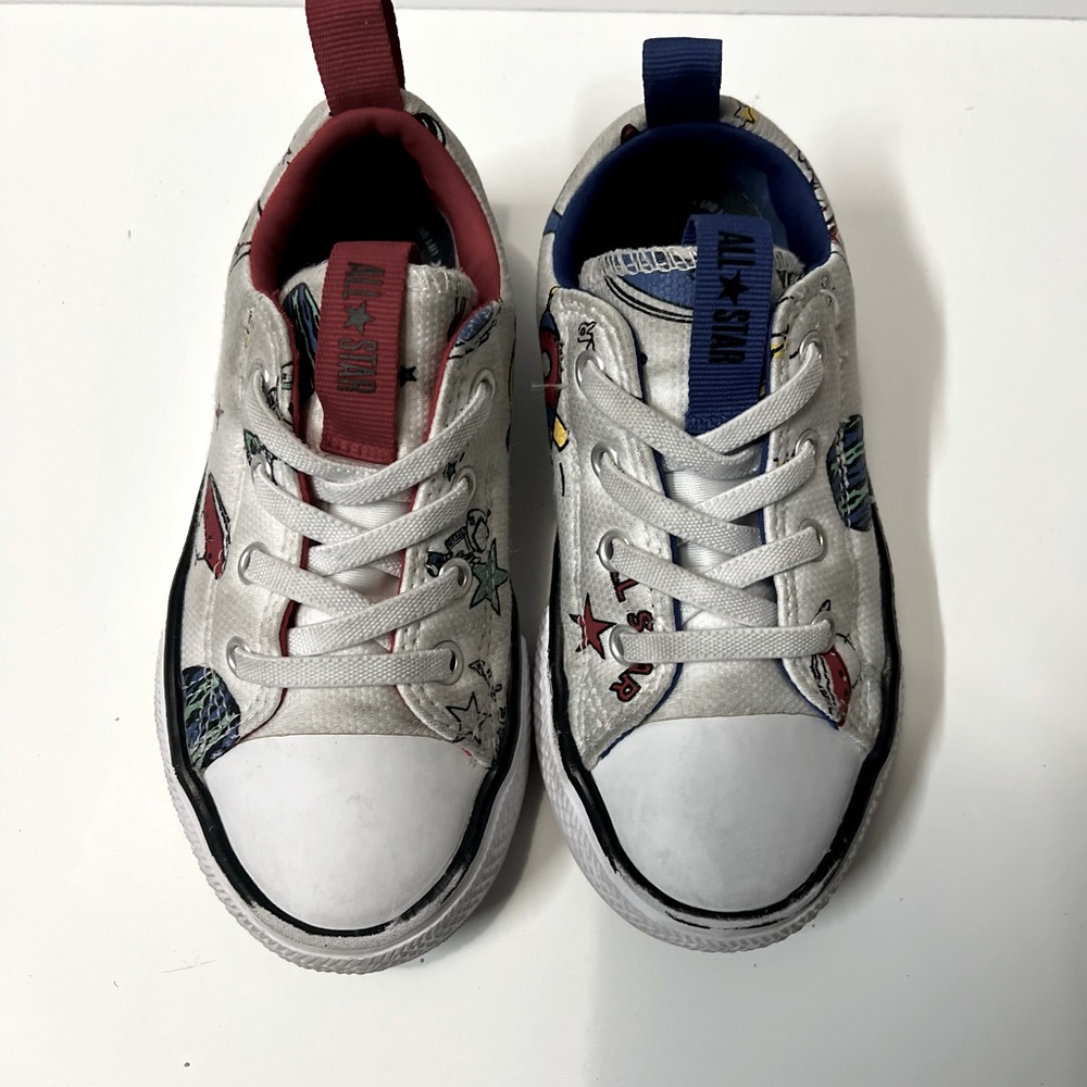 Red and Blue Astronaut Space Converse, Low Top, Toddlers 10US